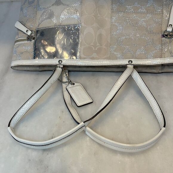 Coach Patchwork Lurex Metallic EW Gallery Tote - HTF - Picture 15 of 16